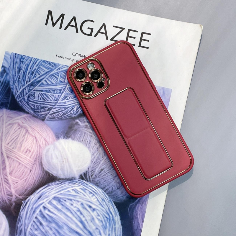 Naujas Kickstand Case dėklas, skirtas Samsung Galaxy A13 su raudonu stovu
