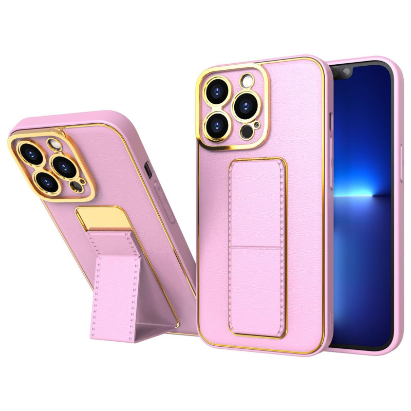 Naujas Kickstand Case dėklas, skirtas Samsung Galaxy A12 5G su rausvu stovu Naujas Kickstand Case dėklas, skirtas Samsung Galaxy A12 5G su rausvu stovu
