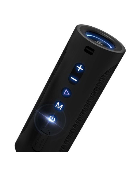 Belaidis Bluetooth garsiakalbis T6 Pro 45W + LED juodas Belaidis Bluetooth garsiakalbis T6 Pro 45W + LED juodas