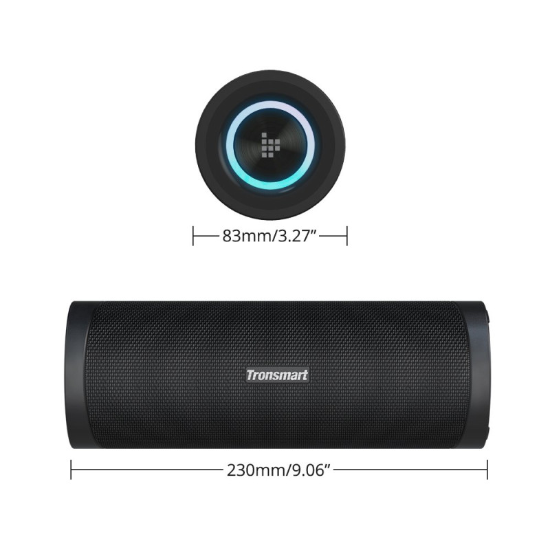 Belaidis Bluetooth garsiakalbis T6 Pro 45W + LED juodas