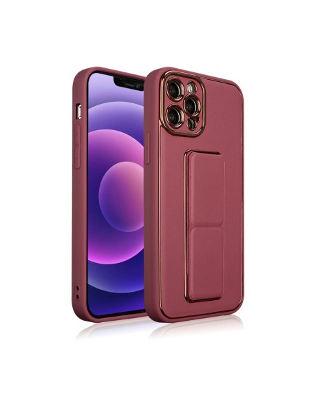 Naujas Kickstand Case dėklas skirtas iPhone 12 su raudonu stovu