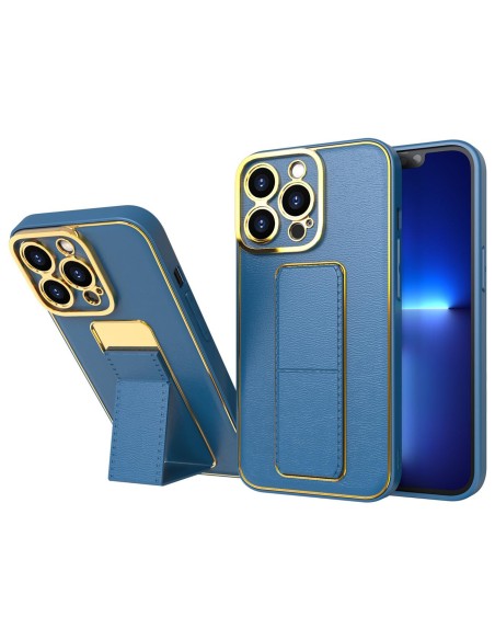 Naujas Kickstand Case dėklas iPhone 12 su stovu, mėlynas