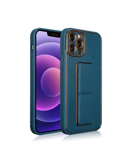 Naujas Kickstand Case dėklas iPhone 12 su stovu, mėlynas