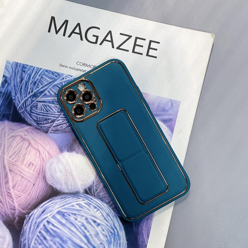Naujas Kickstand Case dėklas iPhone 12 su stovu, mėlynas