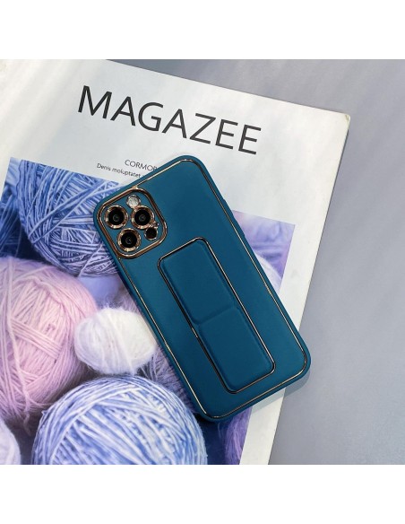 Naujas Kickstand Case dėklas iPhone 12 su stovu, mėlynas