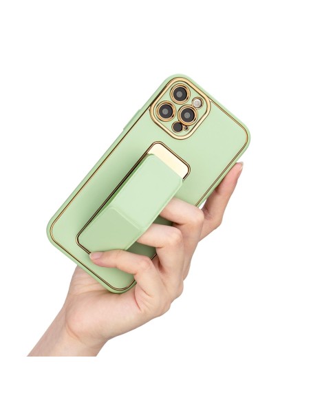 Naujas Kickstand Case dėklas iPhone 12 su stovu, mėlynas