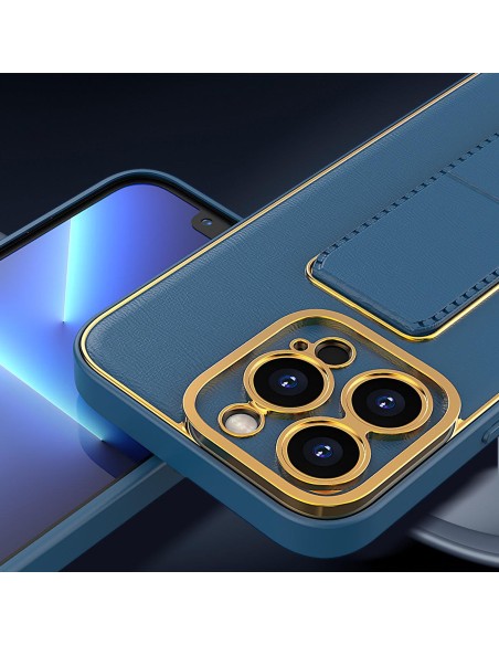 Naujas Kickstand Case dėklas iPhone 12 su stovu, mėlynas