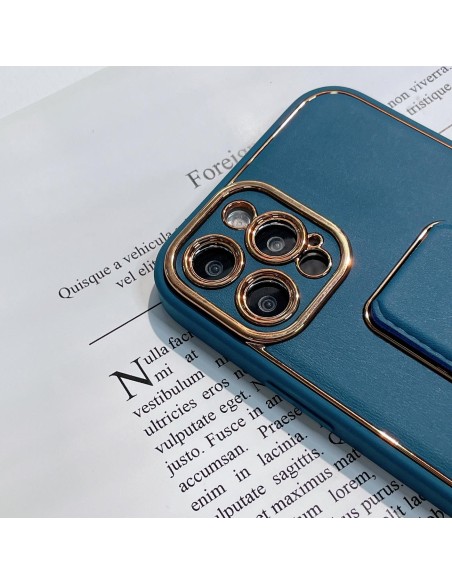 Naujas Kickstand Case dėklas iPhone 12 su stovu, mėlynas