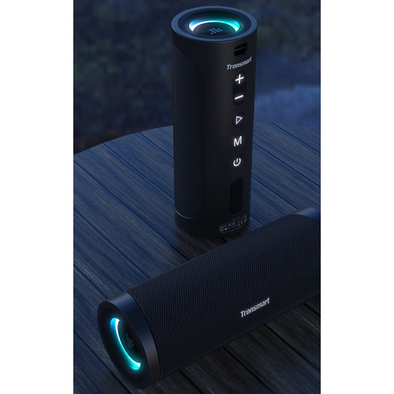 Belaidis Bluetooth garsiakalbis T6 Pro 45W + LED juodas