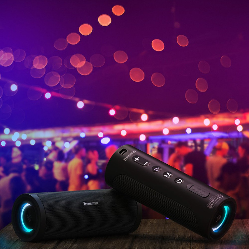 Belaidis Bluetooth garsiakalbis T6 Pro 45W + LED juodas