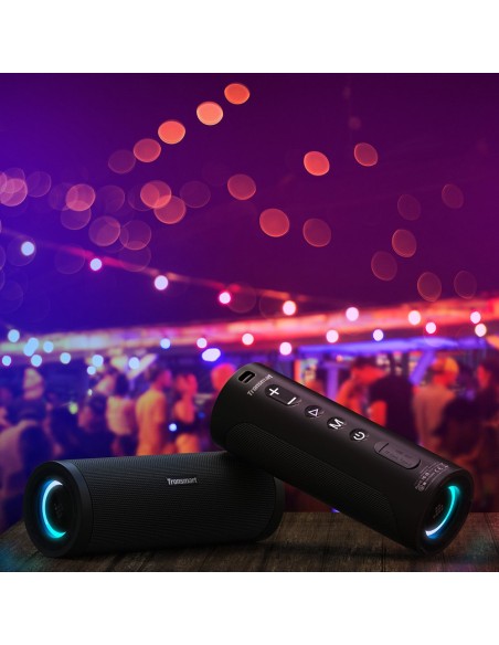 Belaidis Bluetooth garsiakalbis T6 Pro 45W + LED juodas Belaidis Bluetooth garsiakalbis T6 Pro 45W + LED juodas