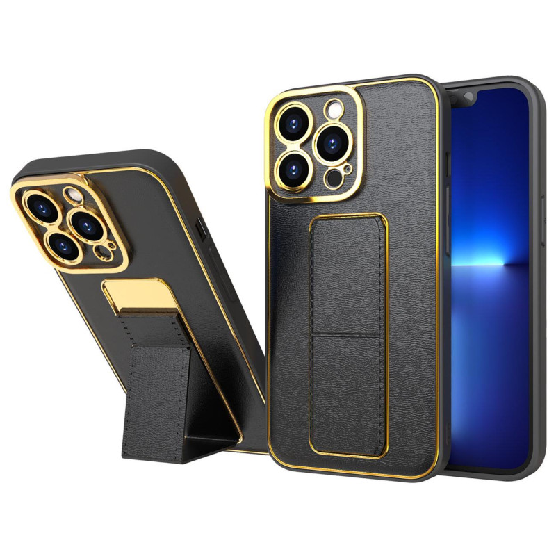 Naujas Kickstand Case dėklas iPhone 12 su stovu, juodas Naujas Kickstand Case dėklas iPhone 12 su stovu, juodas