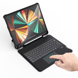 Klaviatūros dėklas, skirtas iPad Pro 12,9" + juoda belaidė Bluetooth klaviatūra