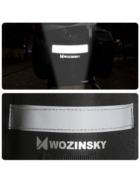 Dviračio laikymo krepšys su dirželiu per petį 6l juodas