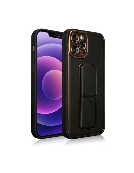 Naujas Kickstand Case dėklas skirtas iPhone 12 Pro su stovu, juodas