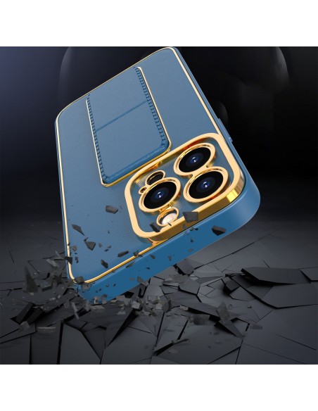 Naujas Kickstand Case dėklas skirtas iPhone 12 Pro su stovu, violetinė