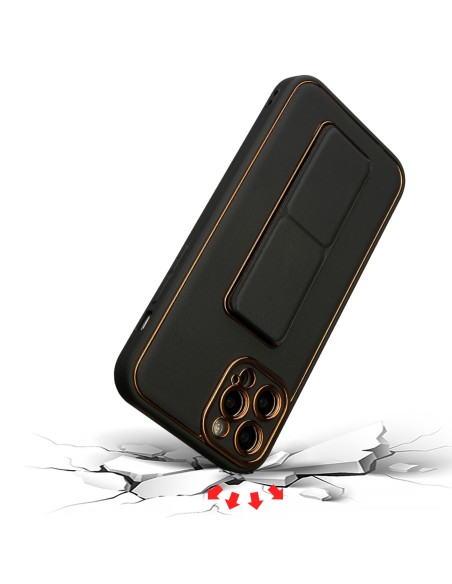 Naujas Kickstand Case dėklas skirtas iPhone 12 Pro su stovu, violetinė