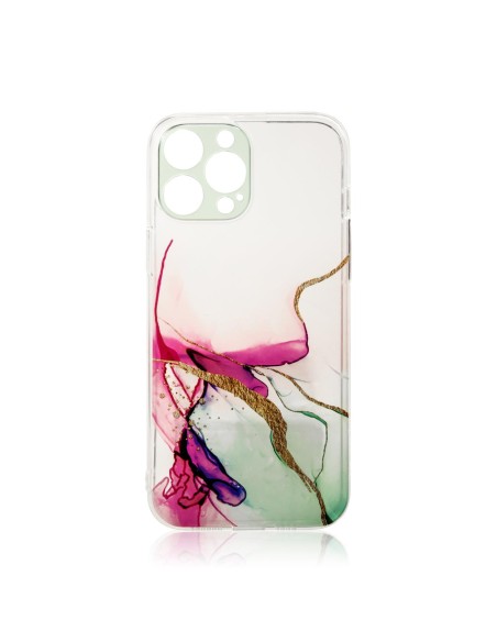 Marble Case dėklas skirtas iPhone 12 Pro, mėtų marmuro gelio dangtelis