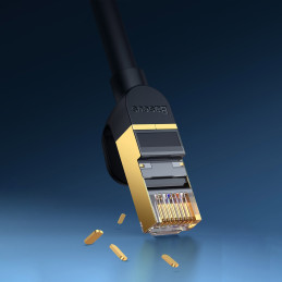 Baseus Speed Seven greitas RJ45 tinklo kabelis 10Gbps 20m juodas (WKJS010901)