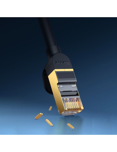 Baseus Speed Seven greitas RJ45 tinklo kabelis 10Gbps 20m juodas (WKJS010901)