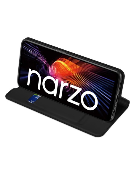 Dux Ducis Skin Pro dėklo dėklo dangtelis su atvartu Realme Narzo 50A juodas Dux Ducis Skin Pro dėklo dėklo dangtelis su atvartu Realme Narzo 50A juodas