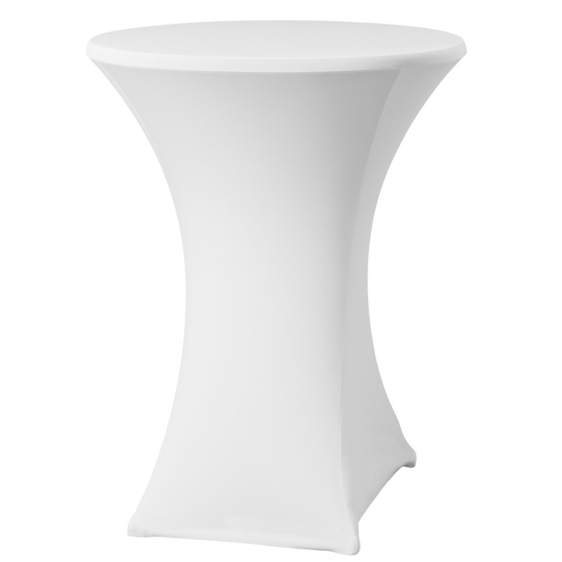 Apvali staltiesė be lyginimo dia. 80cm Džersio audinys baltas - Hendi 813157