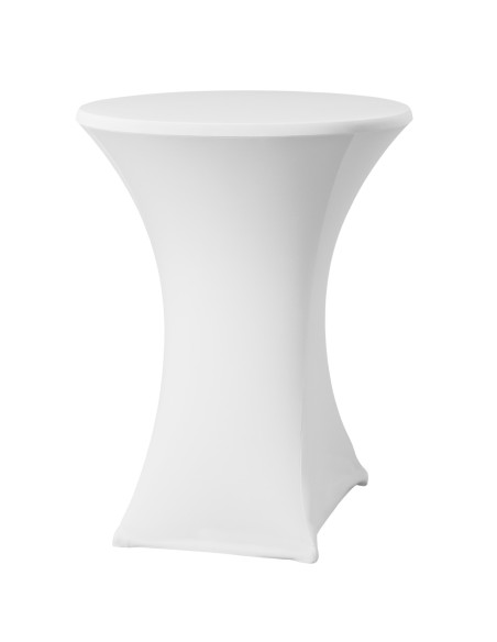 Apvali staltiesė be lyginimo dia. 80cm Džersio audinys baltas - Hendi 813157