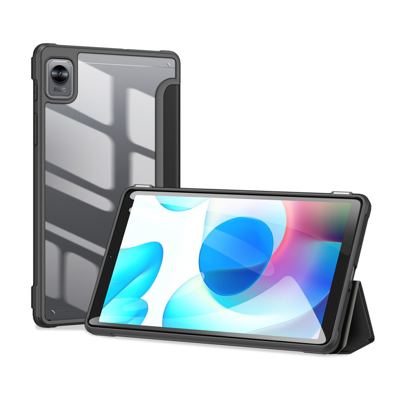 Dux Ducis Toby Armored Flip Smart Case, skirtas Realme Pad Mini juodas