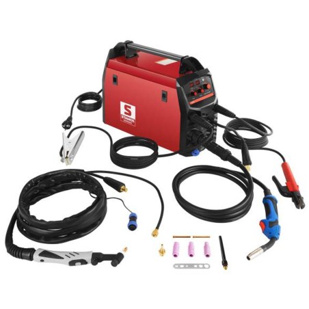 Pusiau automatinis suvirinimo aparatas migomat suvirintojas TIG MIG MAG MMA IGBT S-MULTI 195A Stamos Vokietija Pusiau automatinis suvirinimo aparatas migomat suvirintojas TIG MIG MAG MMA IGBT S-MULTI 195A Stamos Vokietija