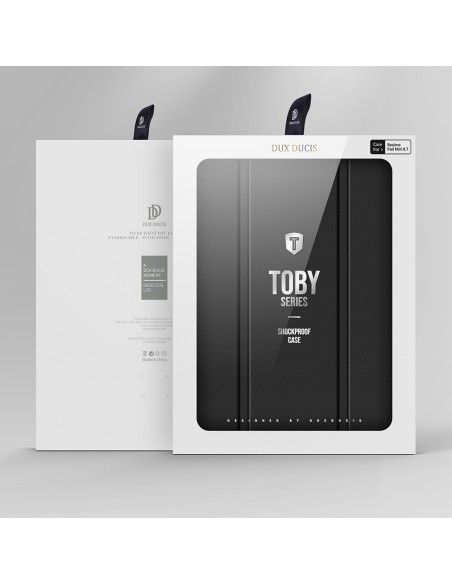 Dux Ducis Toby Armored Flip Smart Case, skirtas Realme Pad Mini juodas Dux Ducis Toby Armored Flip Smart Case, skirtas Realme Pad Mini juodas