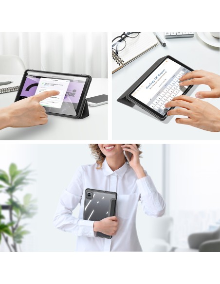 Dux Ducis Toby Armored Flip Smart Case, skirtas Realme Pad Mini juodas Dux Ducis Toby Armored Flip Smart Case, skirtas Realme Pad Mini juodas