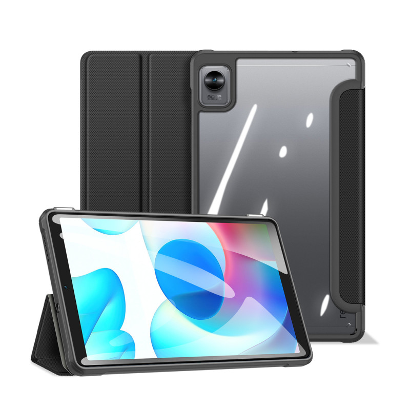 Dux Ducis Toby Armored Flip Smart Case, skirtas Realme Pad Mini juodas