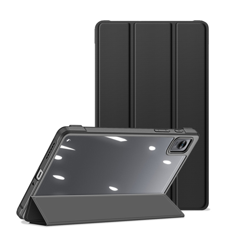 Dux Ducis Toby Armored Flip Smart Case, skirtas Realme Pad Mini juodas