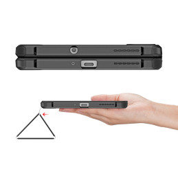 Dux Ducis Toby Armored Flip Smart Case, skirtas Realme Pad Mini juodas