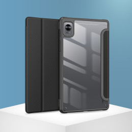 Dux Ducis Toby Armored Flip Smart Case, skirtas Realme Pad Mini juodas