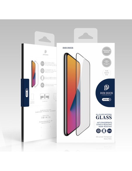 Dux Ducis 10D grūdintas stiklas, patvarus 9H grūdintas stiklas visam ekranui su rėmeliu Motorola Moto E32 juodas (tinka ... Dux Ducis 10D grūdintas stiklas, patvarus 9H grūdintas stiklas visam ekranui su rėmeliu Motorola Moto E32 juodas (tinka ...