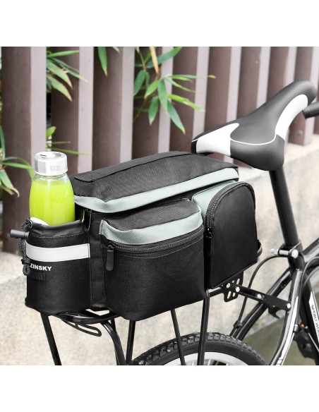 Dviračio laikymo krepšys su dirželiu per petį 6l juodas