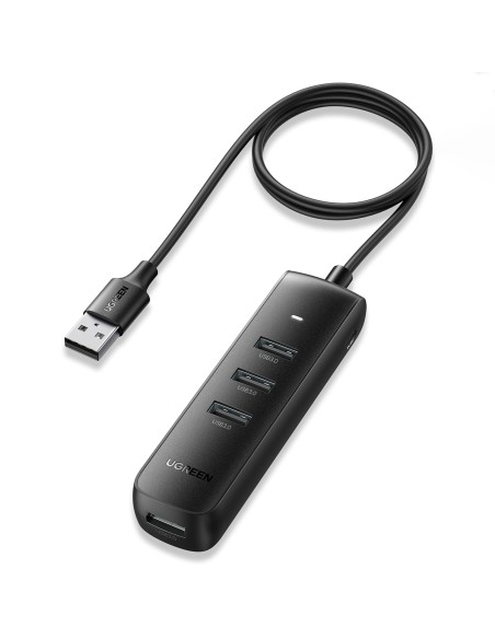 Ugreen USB HUB skirstytuvas Type A – 4x USB 3.2 Gen 1 black (CM416 80657)