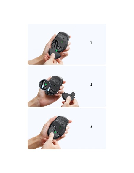Ugreen MU006 belaidė USB 2.4GHz 4000 DPI optinė pelė – juoda Ugreen MU006 belaidė USB 2.4GHz 4000 DPI optinė pelė – juoda