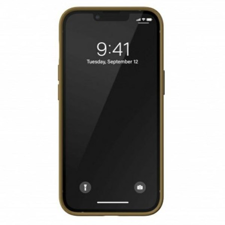 Adidas OR Molded Case PU, skirtas iPhone 13 Pro / iPhone 13 - smėlio ir aukso spalvos Adidas OR Molded Case PU, skirtas iPhone 13 Pro / iPhone 13 - smėlio ir aukso spalvos