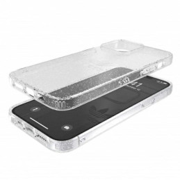 Adidas OR Protective Clear Case Glitter dėklas iPhone 13 Pro Max - skaidrus ir sidabrinis
