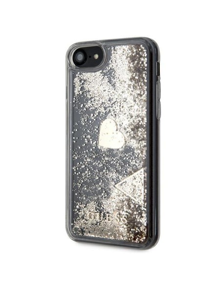 Guess Glitter Charms dėklas, skirtas iPhone SE 2022 / SE 2020 / 7 / 8 - auksinis Guess Glitter Charms dėklas, skirtas iPhone SE 2022 / SE 2020 / 7 / 8 - auksinis