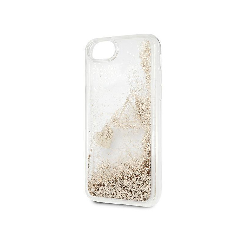 Guess Glitter Charms dėklas, skirtas iPhone SE 2022 / SE 2020 / 7 / 8 - auksinis