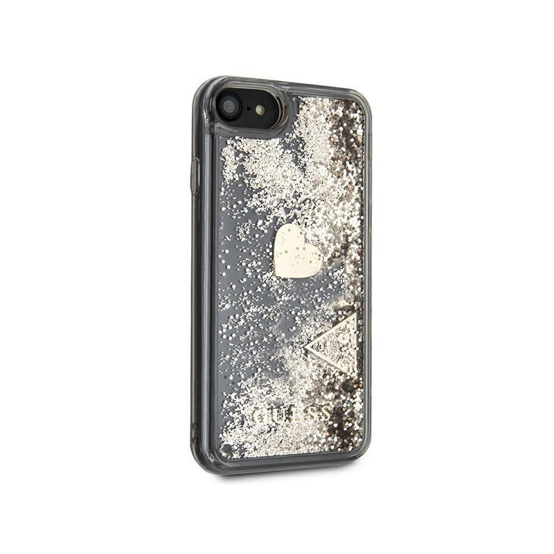 Guess Glitter Charms dėklas, skirtas iPhone SE 2022 / SE 2020 / 7 / 8 - auksinis