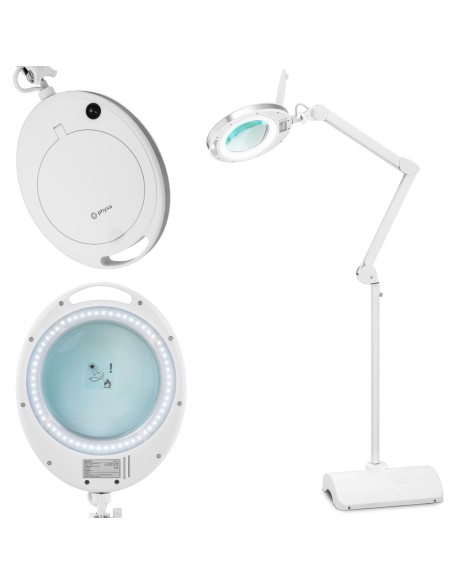 Kosmetinė didinamoji lempa su padidinamuoju stiklu ant stovo 5 dpi 60x LED skersmuo. 127 mm Kosmetinė didinamoji lempa su padidinamuoju stiklu ant stovo 5 dpi 60x LED skersmuo. 127 mm