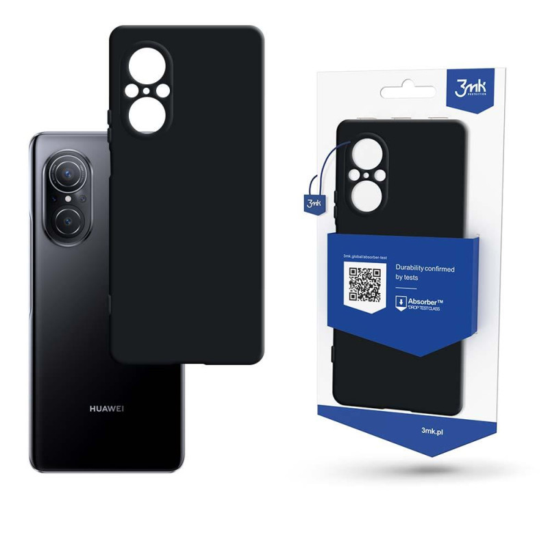 3mk matinis dėklas, skirtas Huawei Nova 9 SE - juodas 3mk matinis dėklas, skirtas Huawei Nova 9 SE - juodas