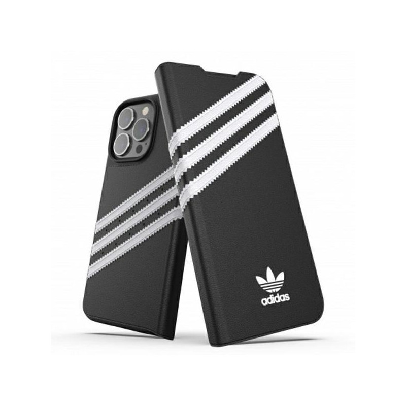 Adidas OR Booklet Case PU, skirtas iPhone 13 Pro / iPhone 13 - juodai baltas Adidas OR Booklet Case PU, skirtas iPhone 13 Pro / iPhone 13 - juodai baltas