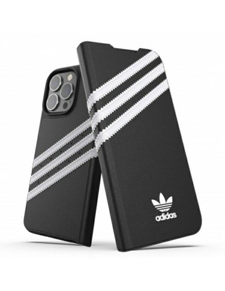 Adidas OR Booklet Case PU, skirtas iPhone 13 Pro / iPhone 13 - juodai baltas Adidas OR Booklet Case PU, skirtas iPhone 13 Pro / iPhone 13 - juodai baltas