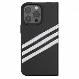 Adidas OR Booklet Case PU, skirtas iPhone 13 Pro / iPhone 13 - juodai baltas