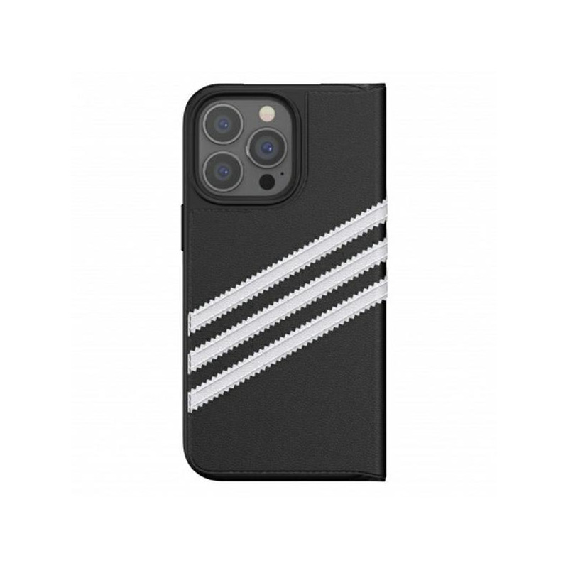 Adidas OR Booklet Case PU, skirtas iPhone 13 Pro / iPhone 13 - juodai baltas